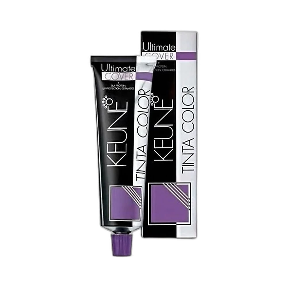 Imagem do produto Coloração Keune Tinta Color Ultimate Cover 8.00 Louro Claro mostrando tubo e caixa